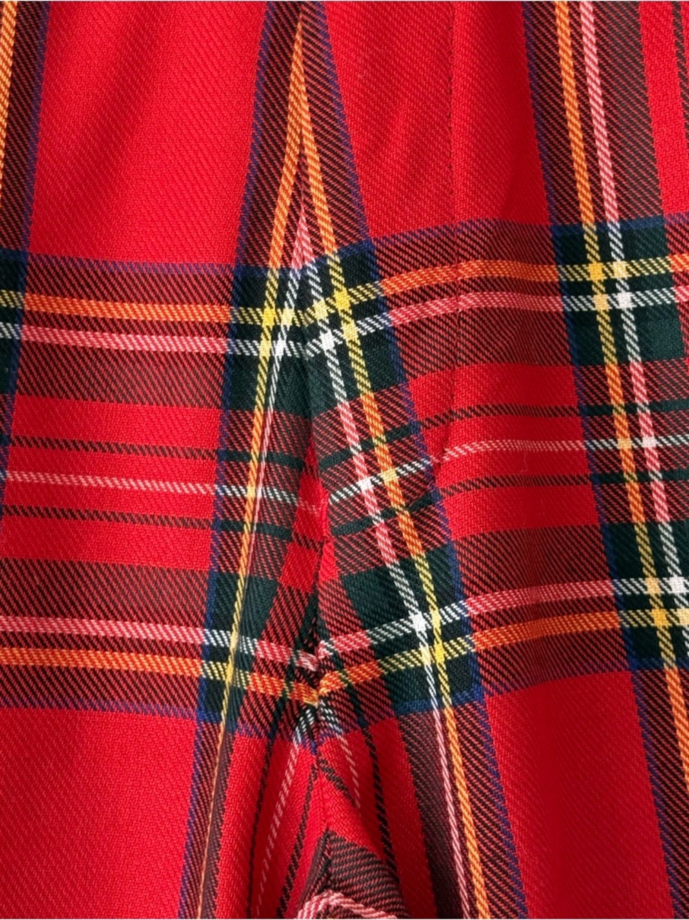 Murray Golf Vintage Broadsword Red Royal Stewart Tartan Plaid Golf Pants Size 32 - Picture 14 of 16